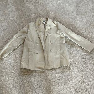 Old Navy cream lightweight pea jacket